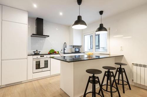 Kuchyň nebo kuchyňský kout v ubytování Apartamento San José