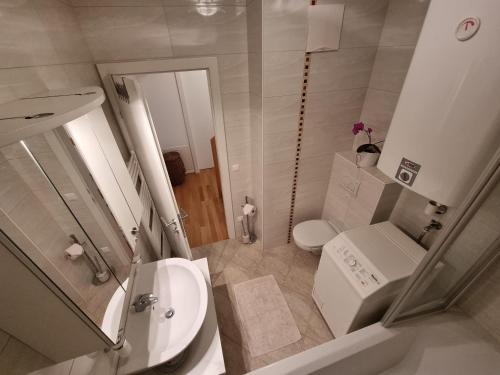 Koupelna v ubytování Maisonette Wohnung Wörthersee