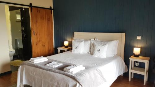 Ένα ή περισσότερα κρεβάτια σε δωμάτιο στο Quinta do Outono