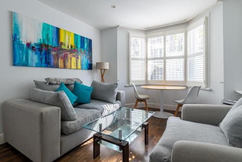 Χώρος καθιστικού στο Specious Bright Flat with Garden in Central London