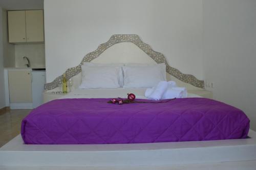 Il vento Mykonosにあるベッド
