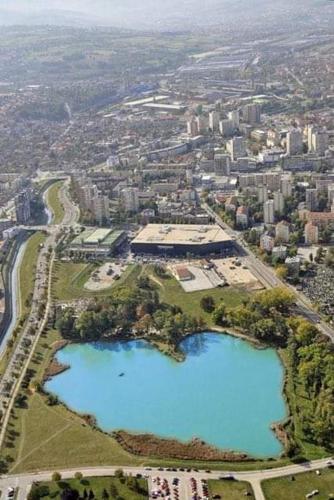 Άποψη από ψηλά του Apartman Maki Lux