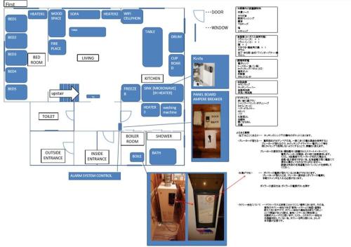 登別市ログハウスの見取り図または間取り図