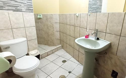 Koupelna v ubytování Casa Sucre Hostel Ayacucho