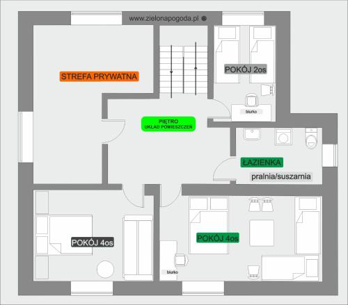 a plan of the proposed redevelopment of a building at zielonapogoda in Lądek-Zdrój