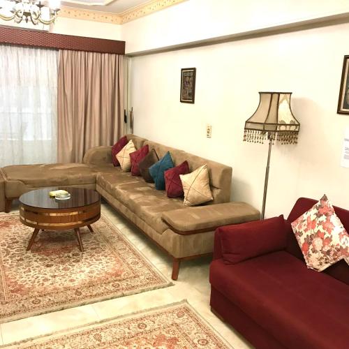 Χώρος καθιστικού στο Gleem Luxury Apartments Elite