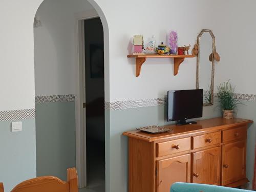 TV a/nebo společenská místnost v ubytování Balcon de San Jose