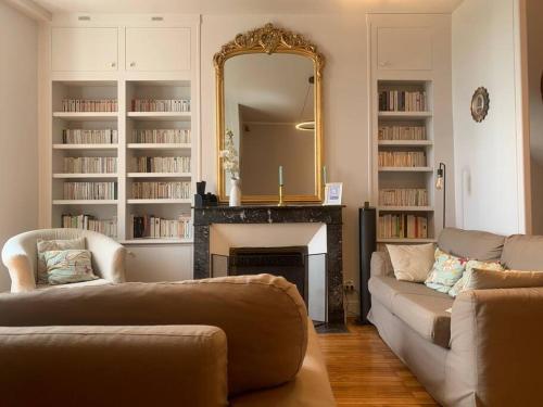 Χώρος καθιστικού στο Maison classée 3 étoiles à Vouvray Loire Valley