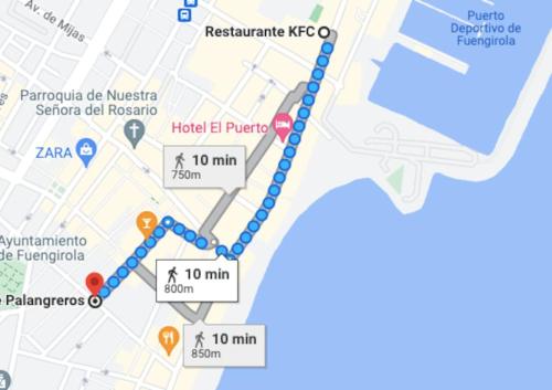 a map of a subway line in paris at Best location in Fuengirola! in Fuengirola