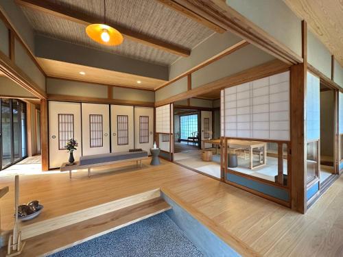 Postel nebo postele na pokoji v ubytování shukubo michiru 満行寺