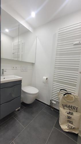 Koupelna v ubytování Apartment Lindenberg FEWO