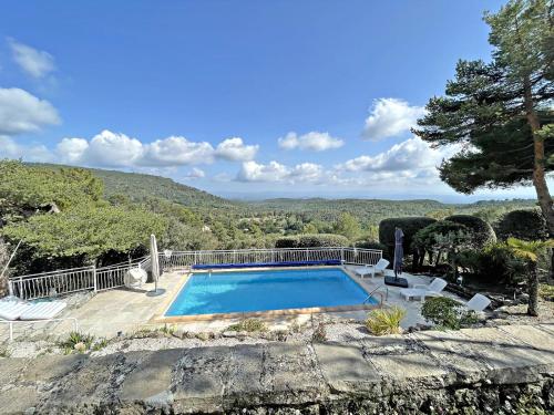 The swimming pool at or close to Villa Tarentelle - heated pool and exceptional view