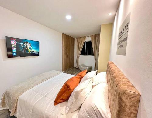 Cama o camas de una habitación en 402S Elegante 2Hab Estilo Único