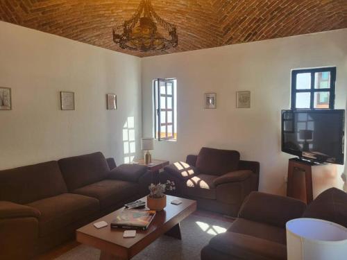 Χώρος καθιστικού στο Casa Bugambilias - Hermosa casa centrica para 8