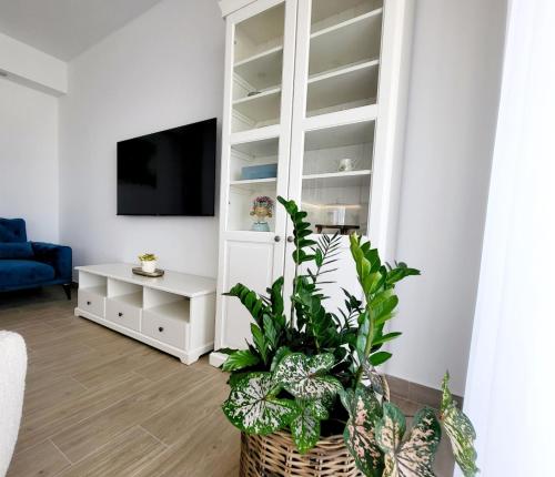 TV a/nebo společenská místnost v ubytování SPLIT VIEW 2 Bedrooms LUXURY APARTMAN 90 m2