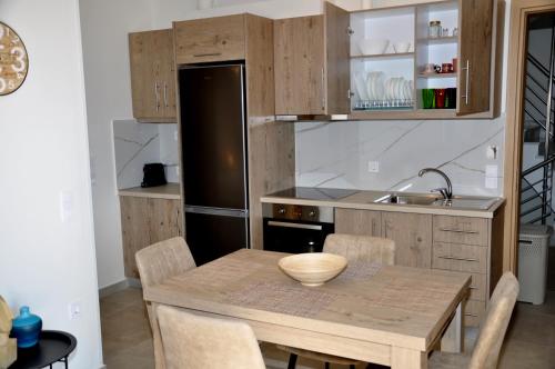 Η κουζίνα ή μικρή κουζίνα στο Alkioni's Nest Apartments