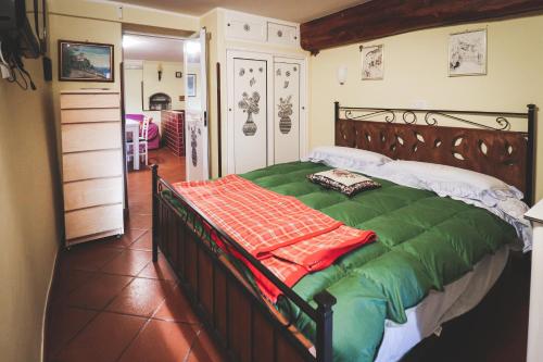 A bed or beds in a room at Alloggio turistico Paolo