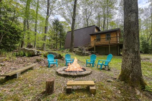 Zahrada ubytování Woodsy Way Cabin