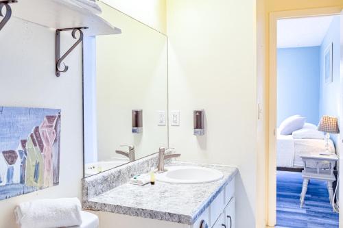 Koupelna v ubytování Bungalow W