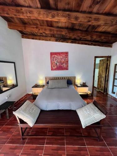 Postel nebo postele na pokoji v ubytování Casa de campo ideal para descansar y desconectarse