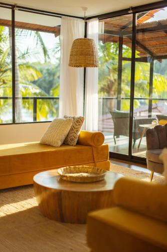 Zona de estar de Pont Bleu Suites Riverside & Pool