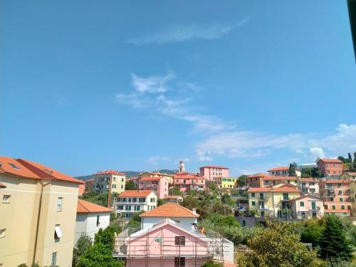 a view of a city with many buildings at Affittacamere DA MARIA TERESA in Sestri Levante