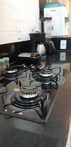 Dapur atau dapur kecil di Ap 305 Praia Castelhanos