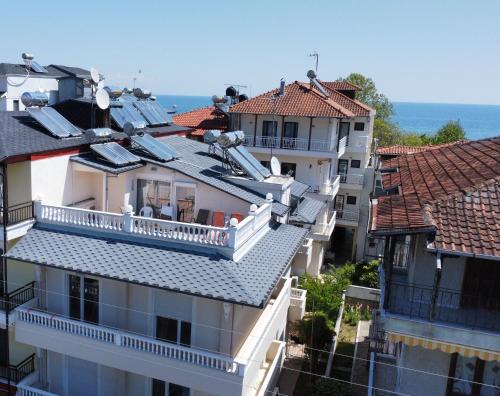 a view from the roof of a building at Indigo luxury apartments in Olympiaki Akti