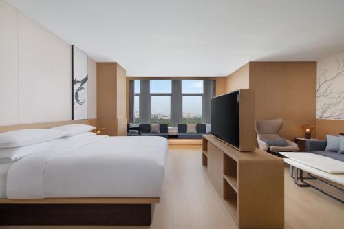 Μια τηλεόραση ή/και κέντρο ψυχαγωγίας στο Fairfield by Marriott Liaocheng Dongchangfu