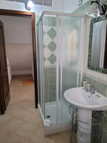 Koupelna v ubytování Casa da Mari