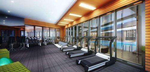 Fitness centrum a/nebo fitness zařízení v ubytování Nawaris istanbul