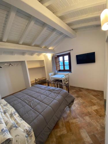 TV a/nebo společenská místnost v ubytování B&B Marina