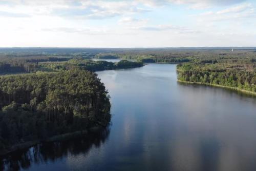 Letecký snímek ubytování Sieraków - Kraina 100 Jezior