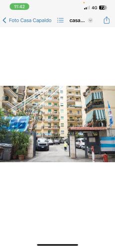 a view of a city street with buildings at B&b CasaCapaldo in Naples