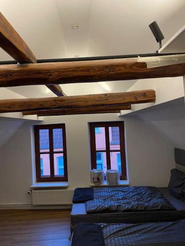 Кровать или кровати в номере Kaptainshuus Apartment A