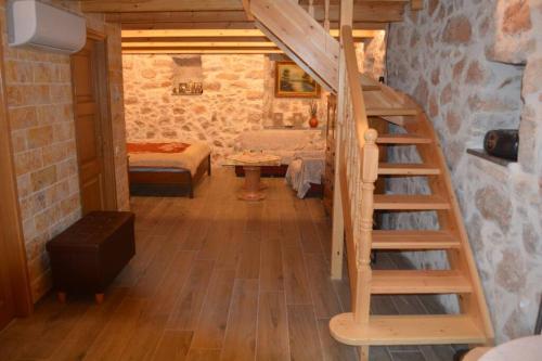 Кровать или кровати в номере Traditional Chios House