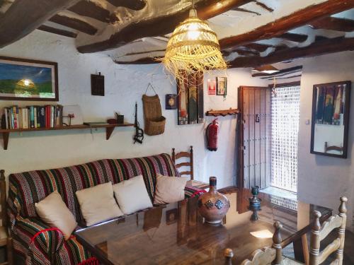 Posezení v ubytování La Casa de la Bombilla Verde