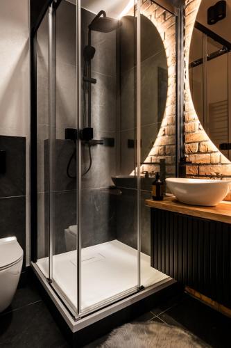 Bilik mandi di Widokowa Villa TOP - ADULTS ONLY