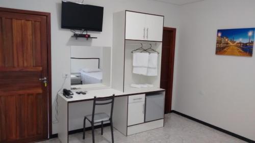 Kuchyň nebo kuchyňský kout v ubytování Hotel Imperial