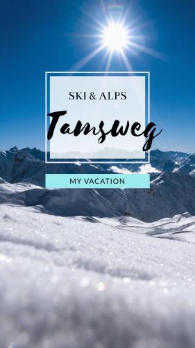 a sign for the ski and alps tennesney my vacation at Ski & Alps Tamsweg in Sauerfeld