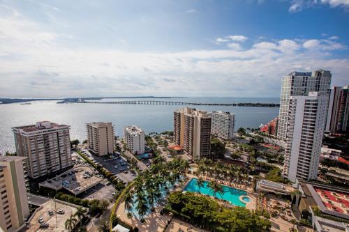 Nespecifikovaný výhled na destinaci Miami nebo výhled na město při pohledu z hotelu