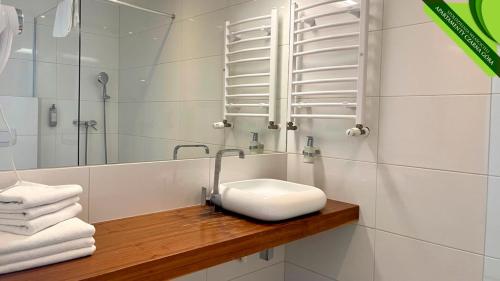 Kúpeľňa v ubytovaní SW Apartamenty Czarna Góra