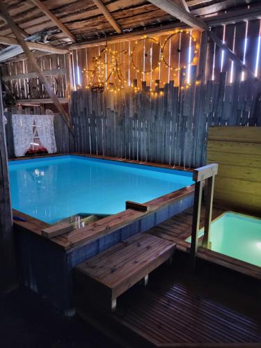 Bazén v ubytování Villa Miilia maalaismajoitus ja spa nebo v jeho okolí