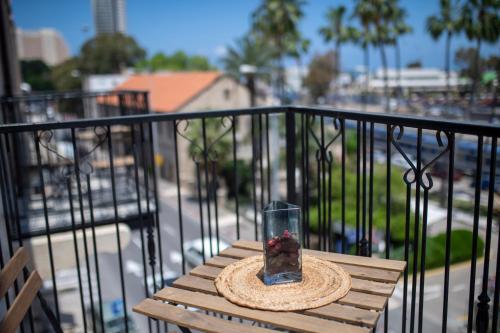 Ein Balkon oder eine Terrasse in der Unterkunft Vintage