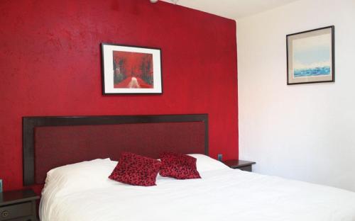 Katil atau katil-katil dalam bilik di Hotel Palmas Teotihuacán