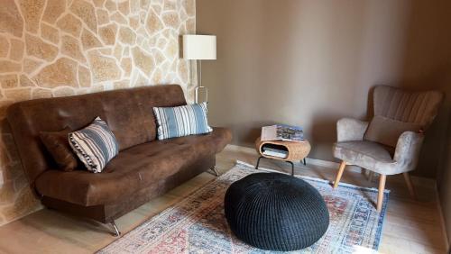 Χώρος καθιστικού στο La Strade Apartments, Adults Only with Private Pool