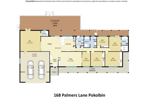 Palmers Lane On Vineyard 5br Homestead with Poolの見取り図または間取り図