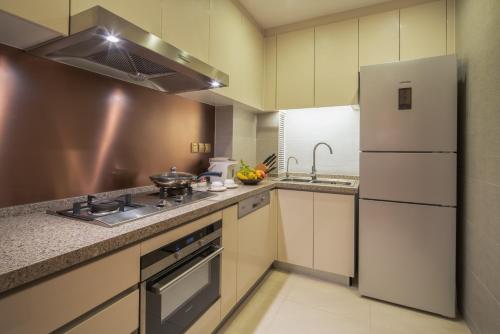 Dapur atau dapur kecil di Shangri-La Dalian