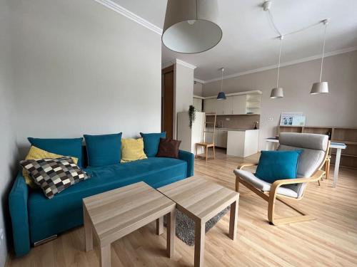 Kuchyň nebo kuchyňský kout v ubytování Apartament Warszawa Kabaty