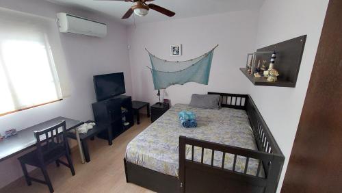 TV a/nebo společenská místnost v ubytování Vera Albacora IV Chalet